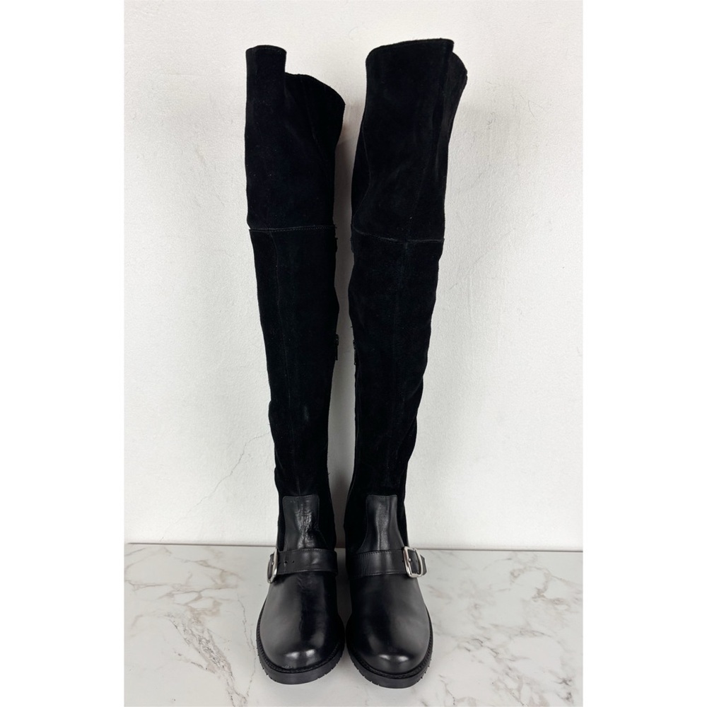 Matisse Lola Black Suede Over The Knee Boots Sz 6.5 - Picture 4 of 11